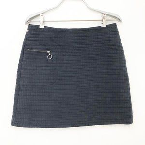 Vintage Made in France Quilted Mod Mini Skirt 6/8